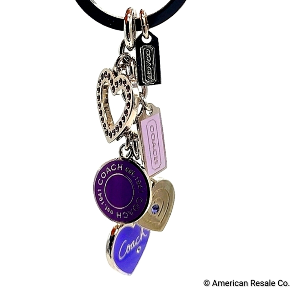 Vintage COACH Triple Heart Keychain or Lanyard-Rare! NWOT - Picture 3 of 7